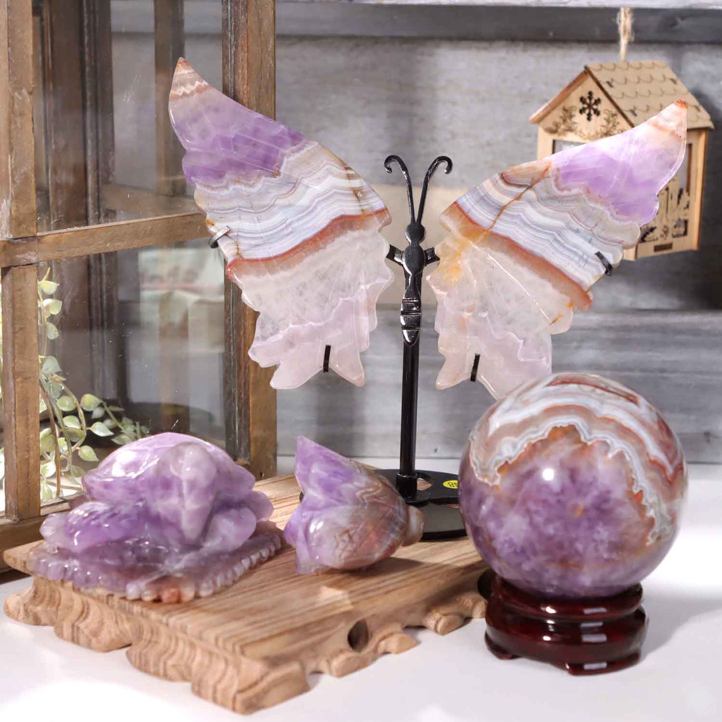 Amethyst Agate Mix