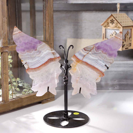 Amethyst Agate Butterfly