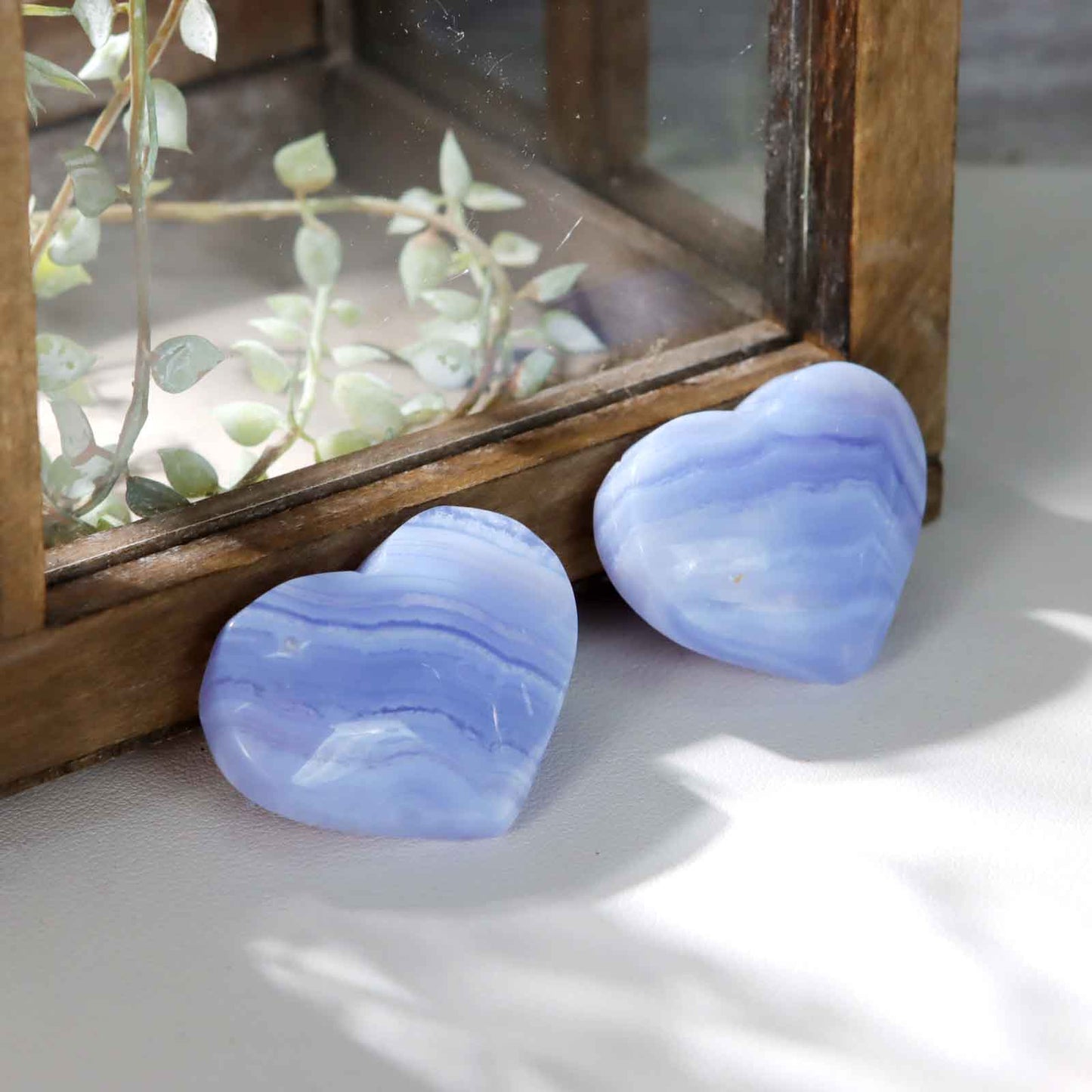 Blue Lace Agate Heart