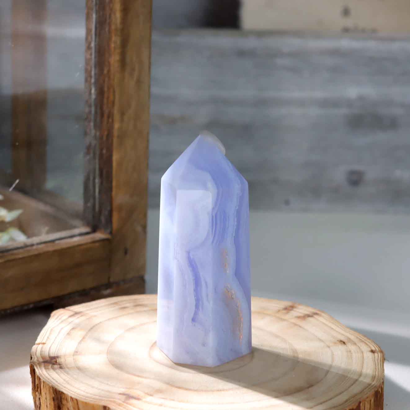 Blue Lace Agate Tower