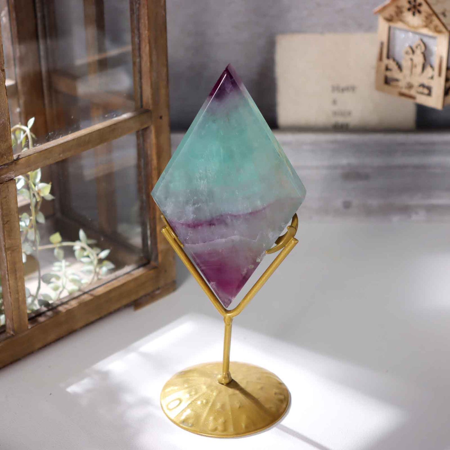 Fluorite Diamond Slab