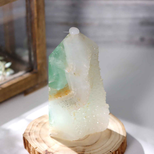 Druzy Fluorite Tower