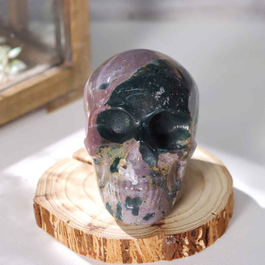 Ocean Jasper Skull