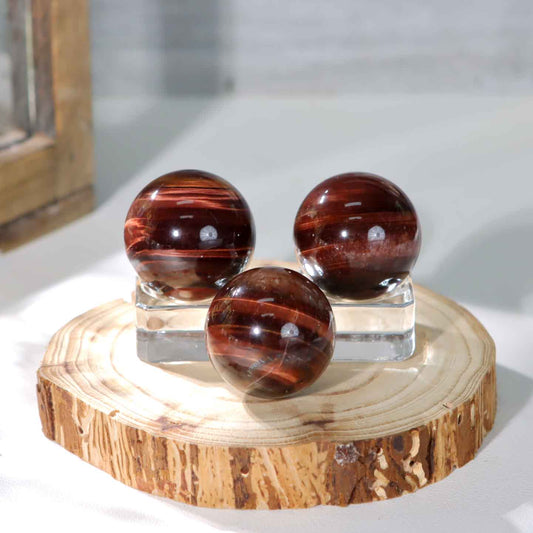 Red Tiger Eye Small Sphere