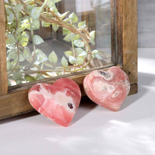 Rhodochrosite Heart