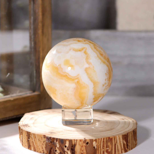 Yellow Calcite Sphere