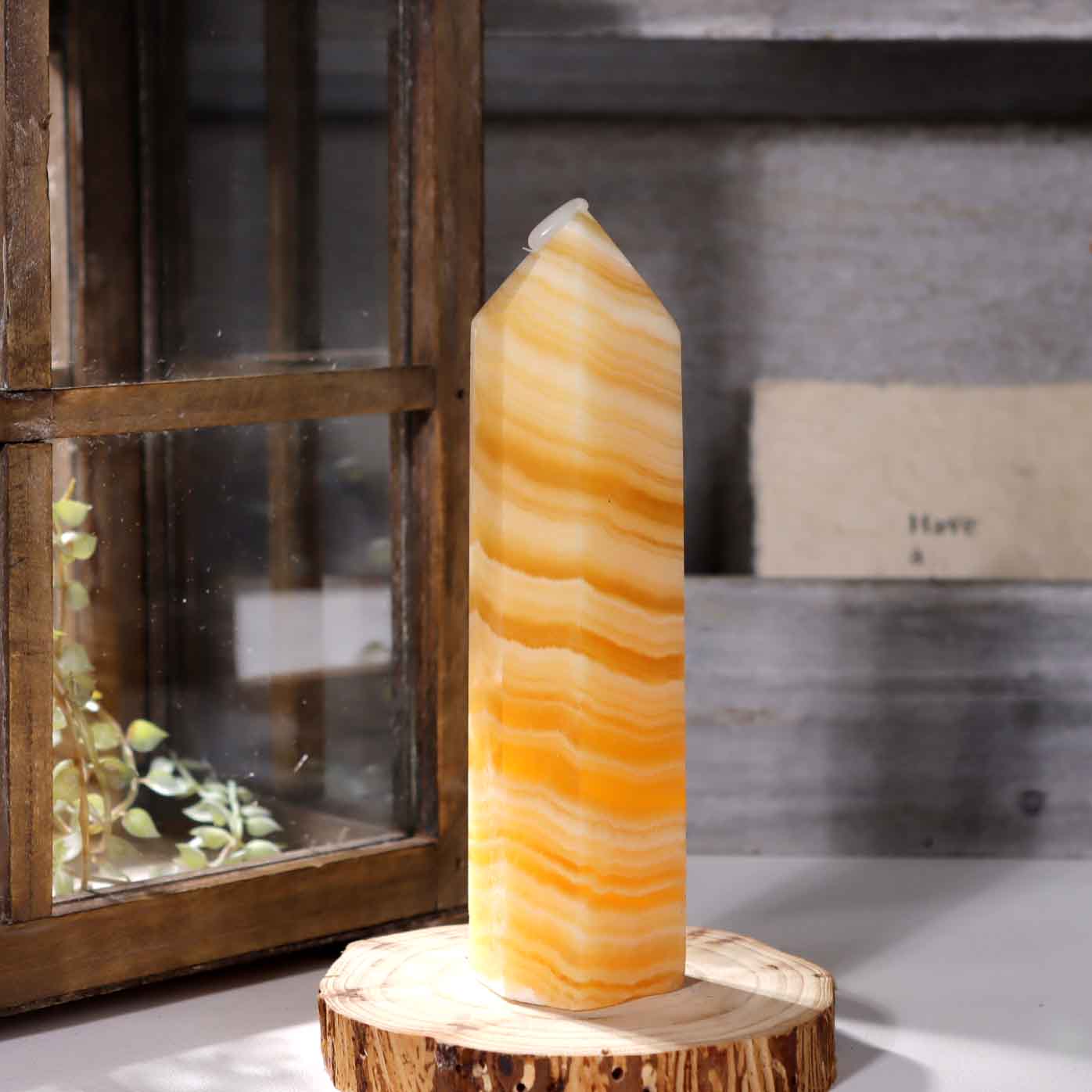 Yellow Calcite Tower